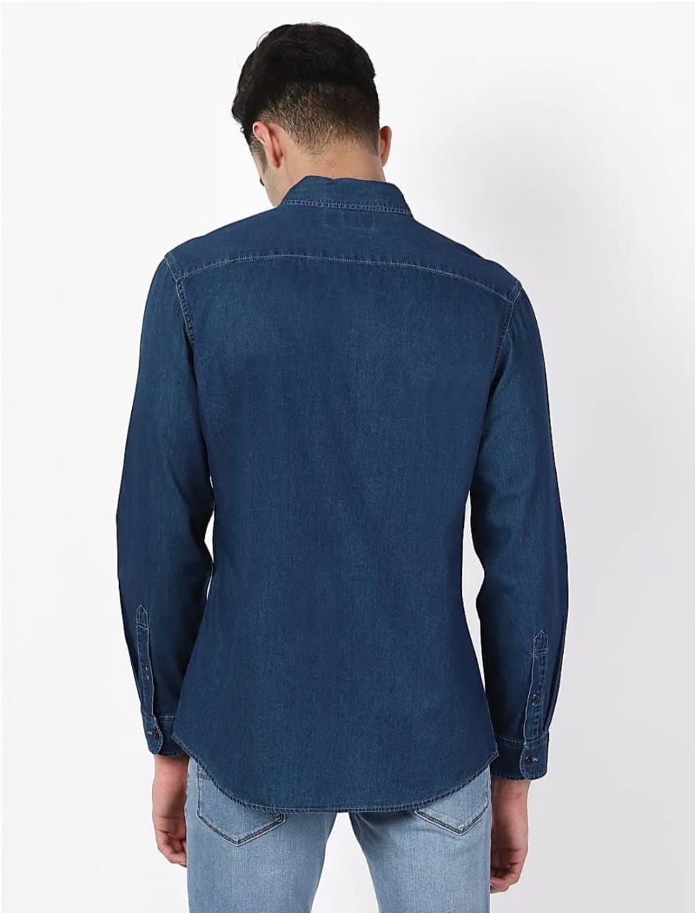 Jack&Jordan men cotton blue denim shirt