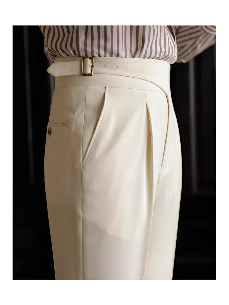 Jack&Jordan Off white Premium Italian Cut Cotton Gurkha Pant.
