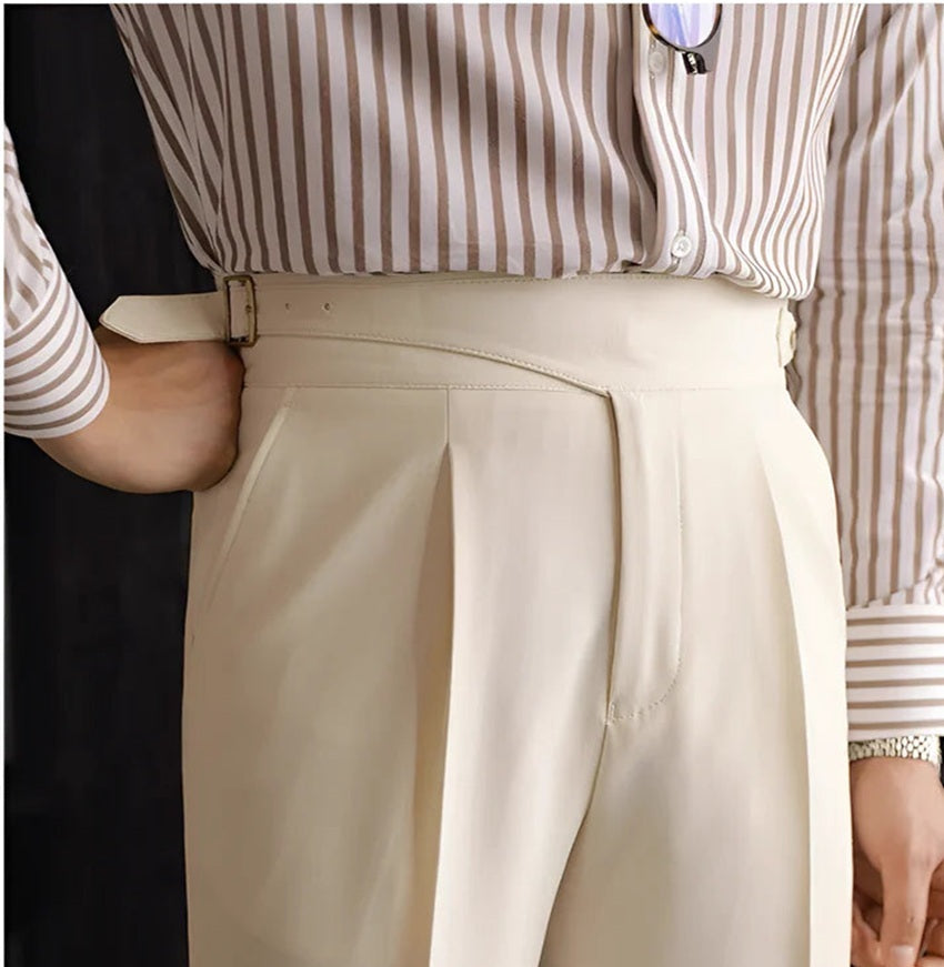 Jack&Jordan Off white Premium Italian Cut Cotton Gurkha Pant.