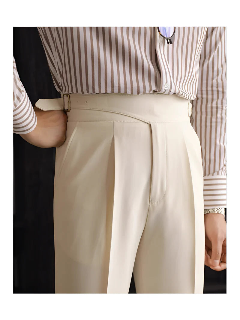 Jack&Jordan Off white Premium Italian Cut Cotton Gurkha Pant.