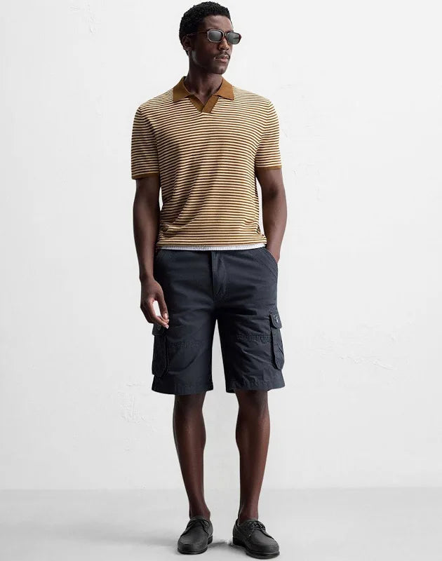 J&J fully stretchable Dark grey men shorts